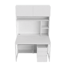 와이즈 학생 수납 전면 책상 풀세트+서랍장 타공판